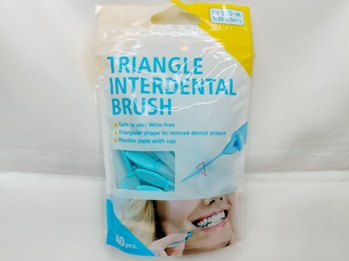 Triangle interdental brush